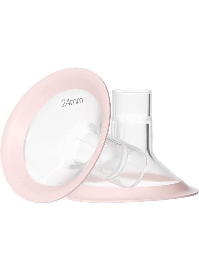 NCVI فلنجات استبدال NCVI 24 مم متوافقة مع 8780/8782/8100/8102/8122/8116/8128/8129، ملحقات مضخة الثدي، خالية من BPA - Image 1