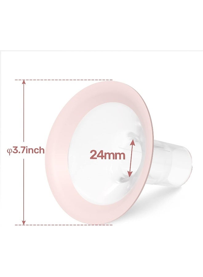 NCVI فلنجات استبدال NCVI 24 مم متوافقة مع 8780/8782/8100/8102/8122/8116/8128/8129، ملحقات مضخة الثدي، خالية من BPA - Image 3