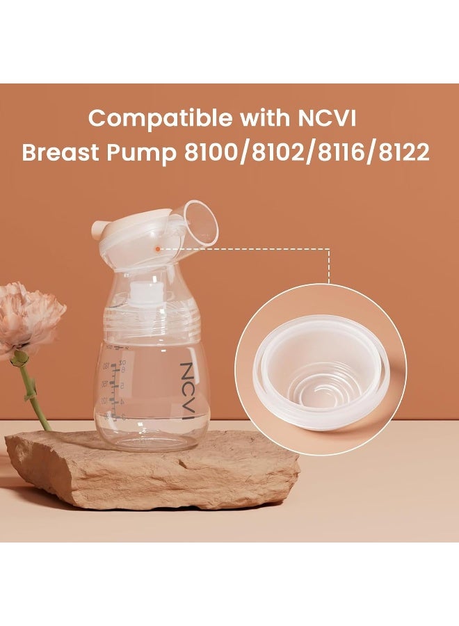 NCVI فلنجات استبدال NCVI 24 مم متوافقة مع 8780/8782/8100/8102/8122/8116/8128/8129، ملحقات مضخة الثدي، خالية من BPA - Image 2