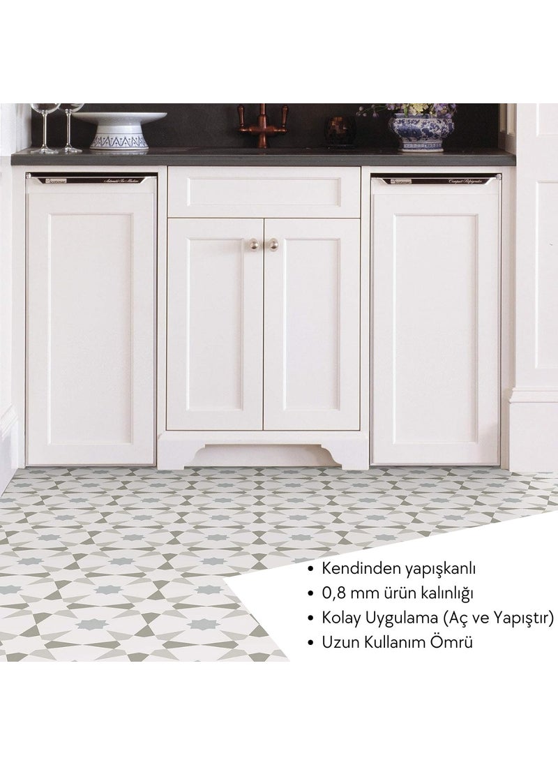 Technosmart 4PCS 30CM×30CM Self Adhesive Wall Covering Kitchen Bathroom PVC Sticker Decoration  - Image 2