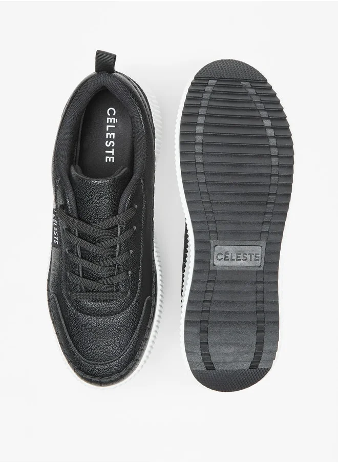 سيليست Women's Lace-Up Low Ankle Sneakers