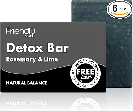 Friendly Soap Natural Activated Charcoal Detox Bar Soap Case of 6 - Image 1