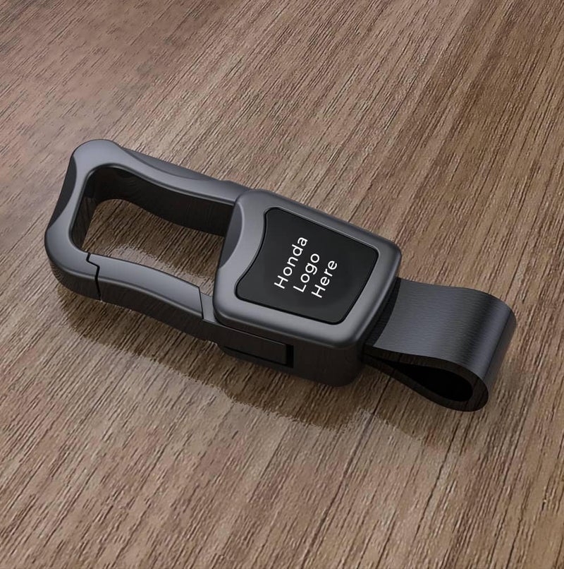 Contacts Car Keychain for Honda – Premium Leather Key Holder with Durable Metal Clip | Stylish & Secure Keychain for Men & Women - Image 2
