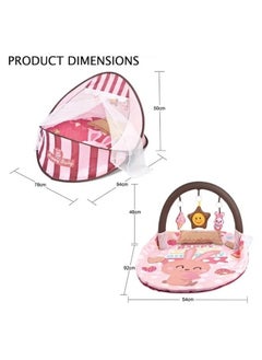 ibaby Multi-function Portable bed and Play Mat with Mosquito Net  - Image 3