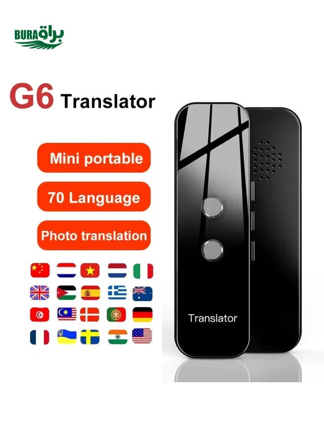 G6 Portable Instant Real Time Voice Translator Multi Language Voice Personal Travel Assistant Translator(Gray) - Image 3