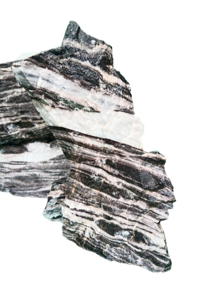 RUKDA Natural Zebra Rock for Aquariums, Gardens, and Home Decor - Premium Decorative Stones for Aquatic Environments, Terrariums, Landscaping, and Interior Design - 1kg - Image 2