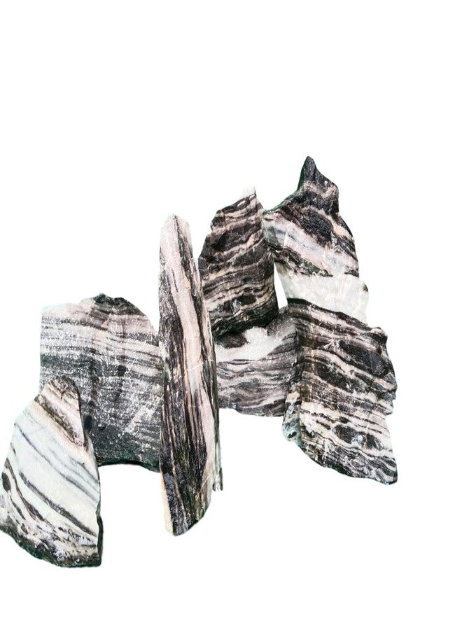 RUKDA Natural Zebra Rock for Aquariums, Gardens, and Home Decor - Premium Decorative Stones for Aquatic Environments, Terrariums, Landscaping, and Interior Design - 1kg - Image 5