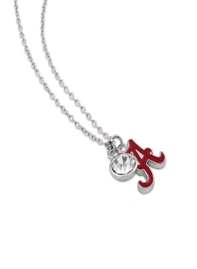 Stone Armory Alabama Crimson Tide Jewelry Set - Crystal Drop Earrings and Matching Charm Necklace Set - Hypoallergenic Stainless Steel Jewelry for Women - Alabama Crimson Tide Gifts for Women - Image 4