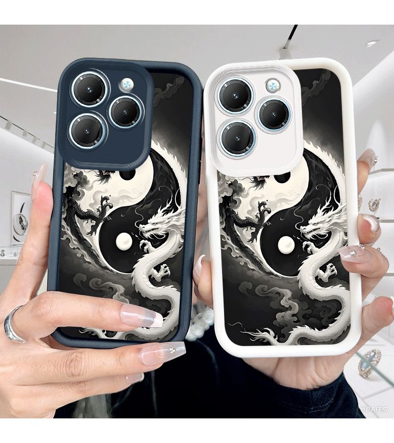 Phone Case Compatible With Tecno Spark 20 Pro Hot 9 10 11 20 30 40 Smart 6 7 8 Note 30 Pro Infinix GT 10 Pro Spark 6 Go 8C 10 Pop7 Pro Nova 4 Pro Pova 5 Pro Mixed Color 1 High Quality TPU Soft Shell Full Coverage - Image 1