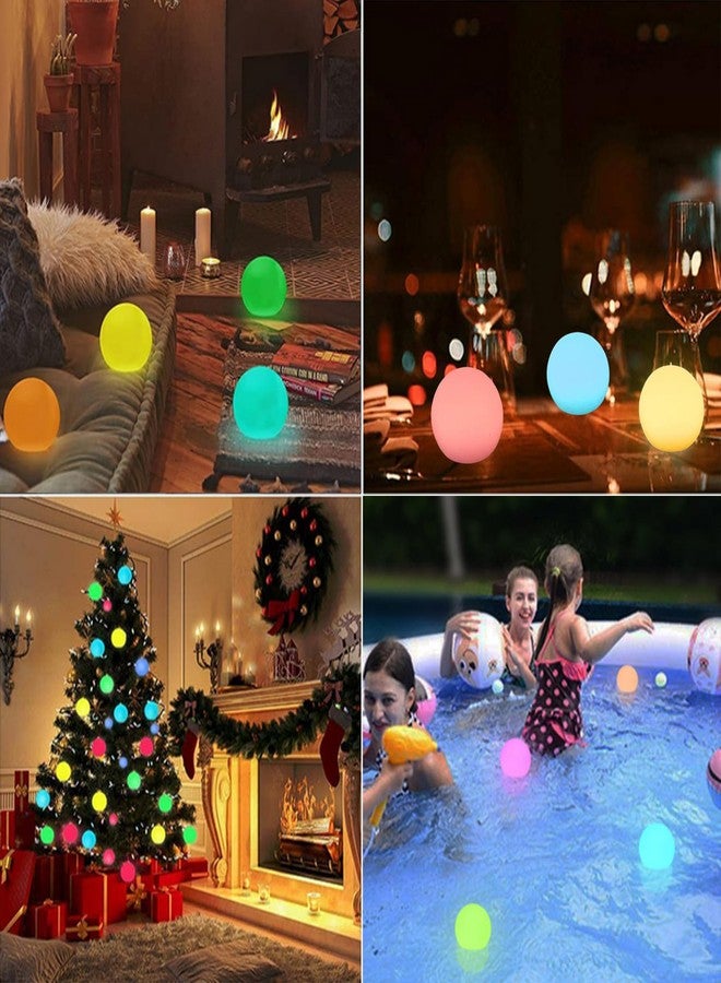 مصباح كرة LED من RKDTX، مصباح كروي لاسلكي 5 بوصة مع جهاز تحكم عن بعد، 16 لونًا متغيرًا لإضاءة الليل للأطفال، مصباح مزاجي قابل لإعادة الشحن، مقاوم للماء بمعيار IP68 للمنزل والحفلات وحمام السباحة وديكورات عيد الميلاد - Image 5
