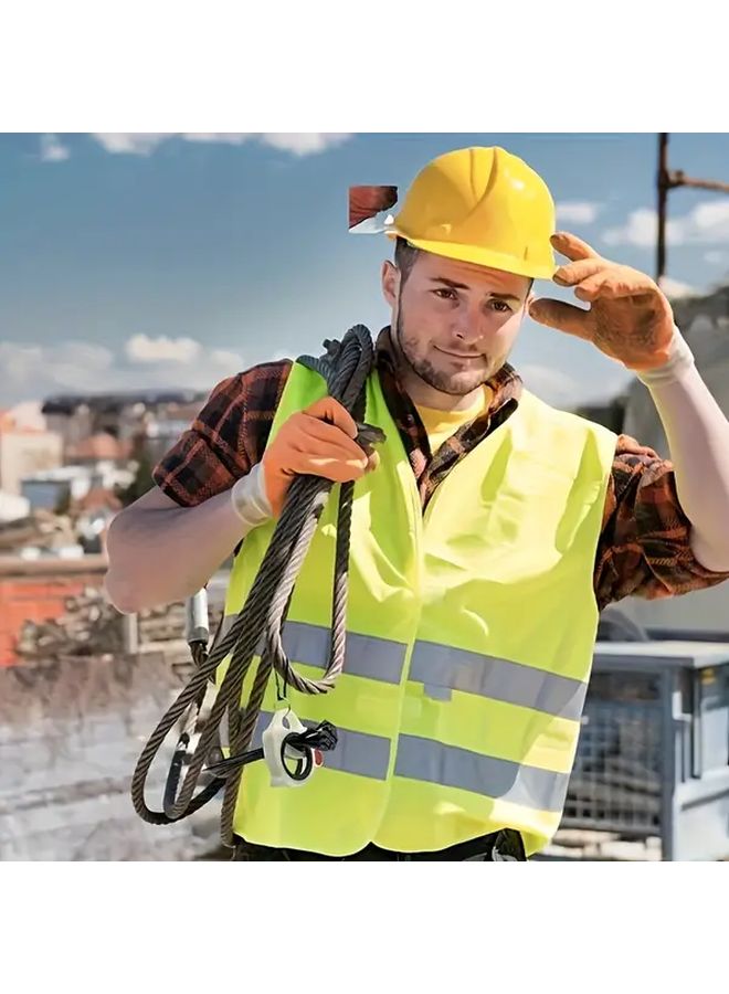 White Zip Tie Holder Case With 10 Black Cable Ties For Tool Belt Organization - Image 3