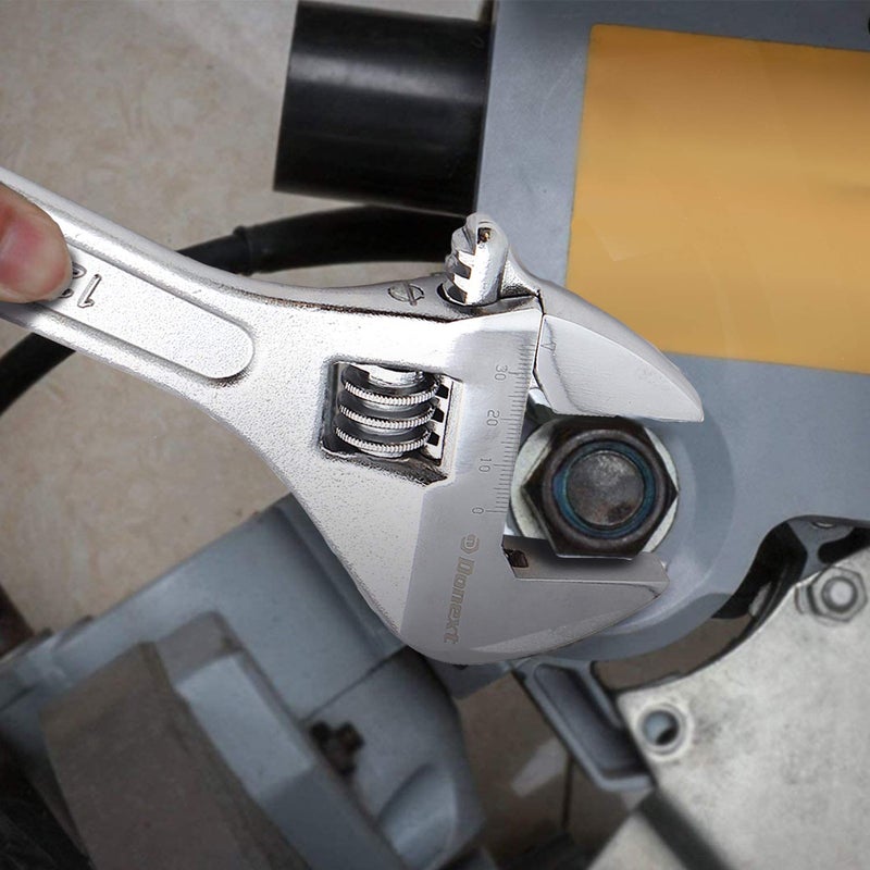 Donext 12 Inch Adjustable Wrench Professional Hand Tool CR-V Steel Crescent Wrench - Image 5