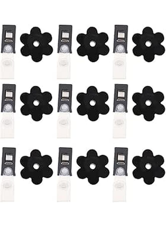 24pcs Garden Flag Clips and Stoppers Anti Wind Yard Banner Fixing Clips for Outdoor Lawn Patio - Image 1