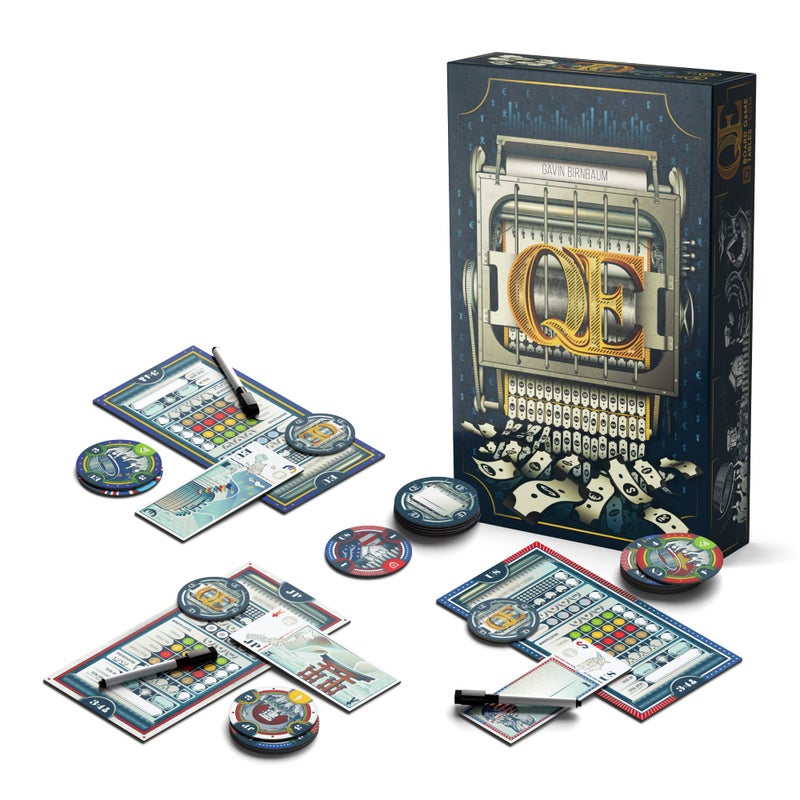 BOARD GAME TABLES.COM Allplay QE Quantitative Easing Board Game  Economic Auction Bidding Game for Families  Adults  35 Players 30 Min Playtime Strategy Party Game with Unlimited Bidding - Image 2