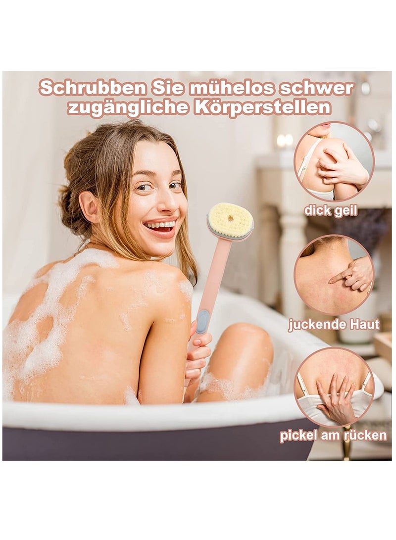 KASTWAVE Long Handle Bath Massage Cleaning Brush with Soap Dispenser, Back for Shower, Exfoliating Storable Body Wash - Image 5