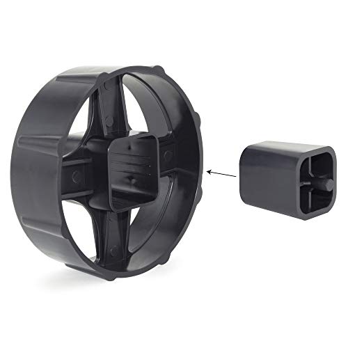 Rapesco RPTD500B 500 Heavy Duty Tape Dispenser, Tape Rolls up to 25 mm x 66 m - Black - Image 5