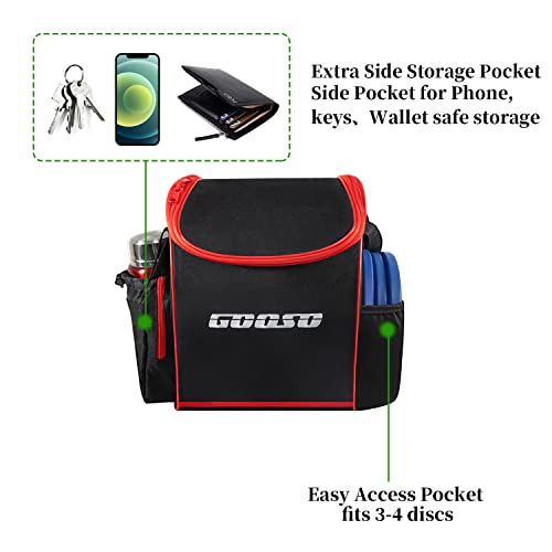 GOOSO Disc Golf Set with Bag - 12 PCS Flying Disc Golf Discs for Beginner with Putter, Midrange, Driver | Portable Disc Golf Backpack Holds 28+ Discs Free Stand Bag Design for Convenient Use - Image 2