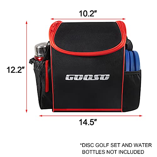 GOOSO Disc Golf Set with Bag - 12 PCS Flying Disc Golf Discs for Beginner with Putter, Midrange, Driver | Portable Disc Golf Backpack Holds 28+ Discs Free Stand Bag Design for Convenient Use - Image 5
