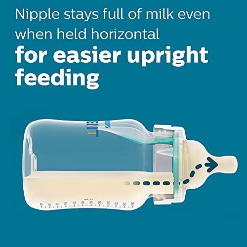 Avent Philips Avent Anti-Colic Baby Bottle with AirFree Vent, 9oz, with Flow 2 Nipples, 1m+, 4pk, Pink, SCY703/14 - Image 4