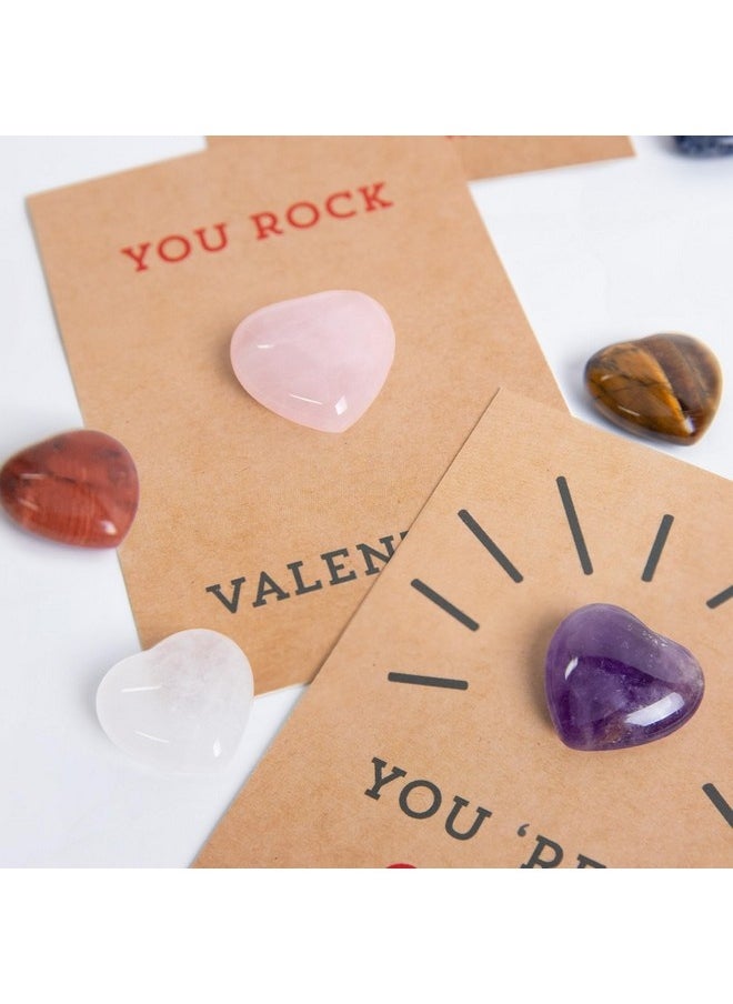 Laravel Valentine Day Gift - 24 Pack of Valentine Cards With Heart-Shape Crystals - Valentine Gift Exchange For Boys Girls Classroom School Party Favor  - Image 5