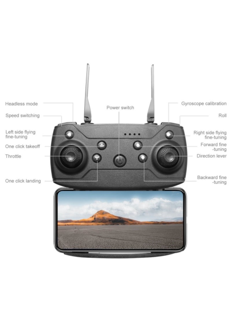 YT-1 Folding Drone: Triple HD Camera, Optical Flow Positioning, Obstacle Avoidance  - Image 4