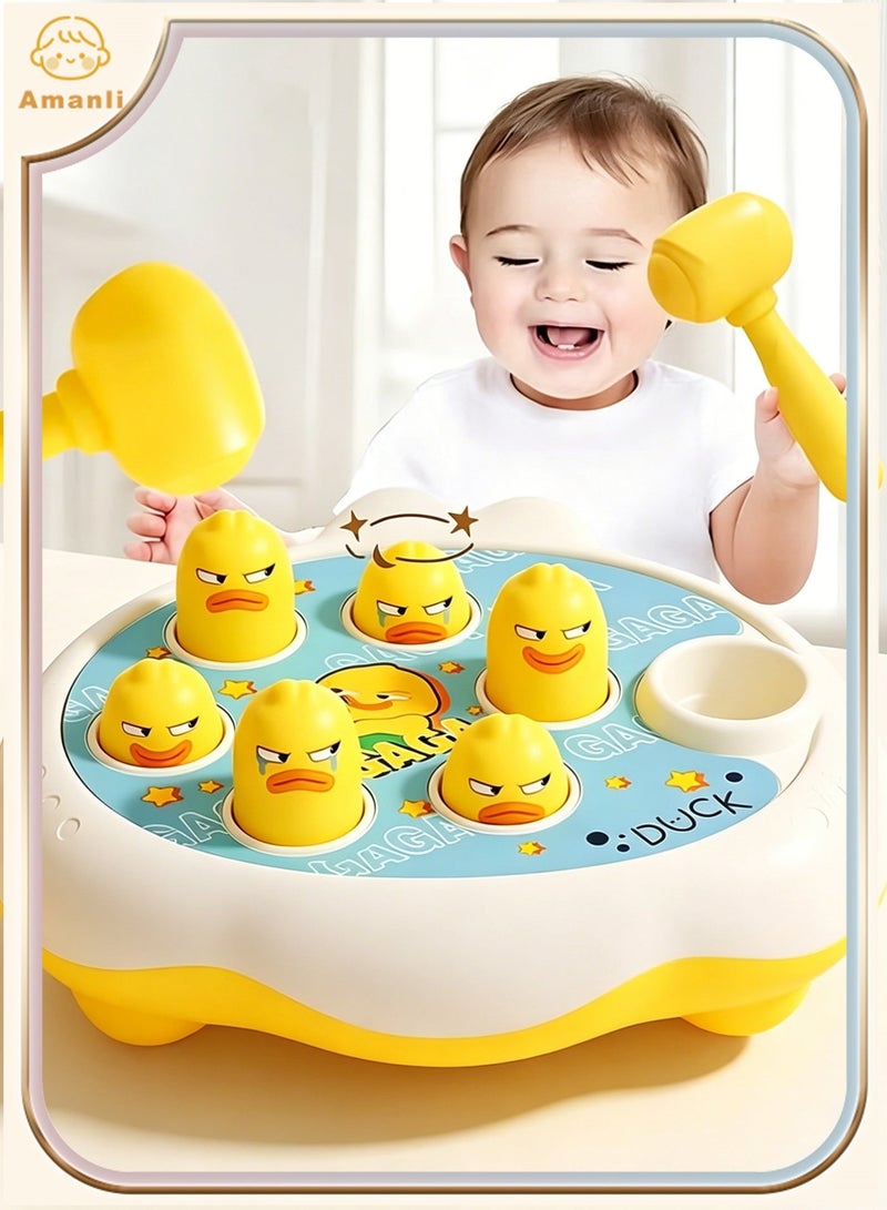 Amanli Whack A Duck Game Baby Interactive Hammer Toys, Hand-Eye Coordination Cultivation Concentration Toddler Sensory Toys For Boy And Girl Toddler Toys Gift - Image 1