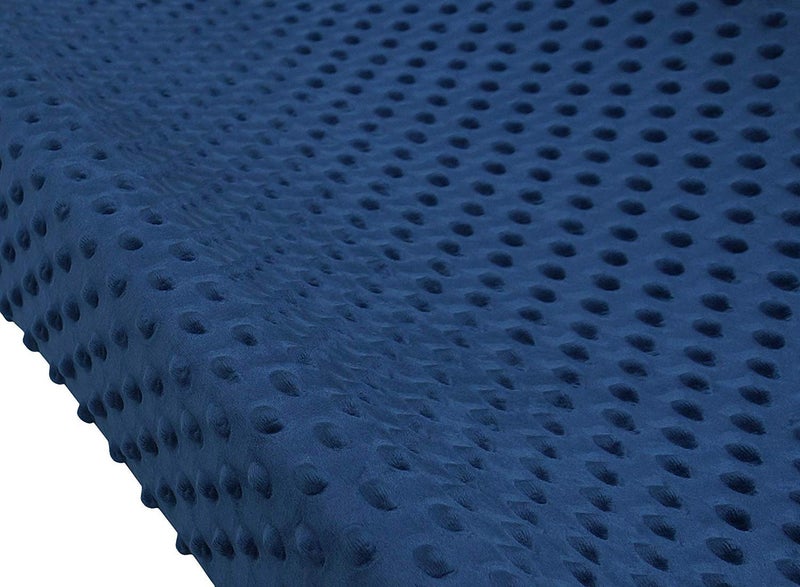 BlueSnail Ultra Soft Minky Dot Changing Pad Cover 2 Pack (Gray+Navy, 2 Pack) - Image 5