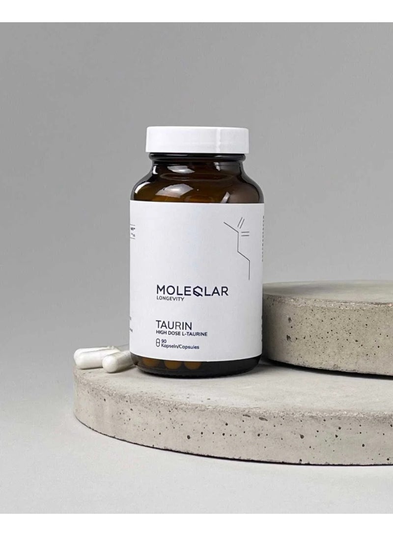 Moleqlar Taurine Capsules 3000 mg – 90 Capsules  Supports cardiovascular health  Supports muscle function and exercise performance - Image 2