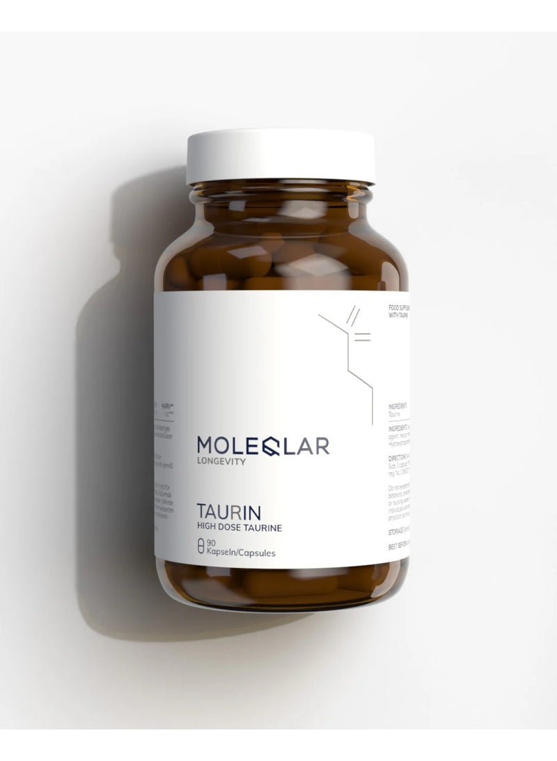 Moleqlar Taurine Capsules 3000 mg – 90 Capsules  Supports cardiovascular health  Supports muscle function and exercise performance - Image 4