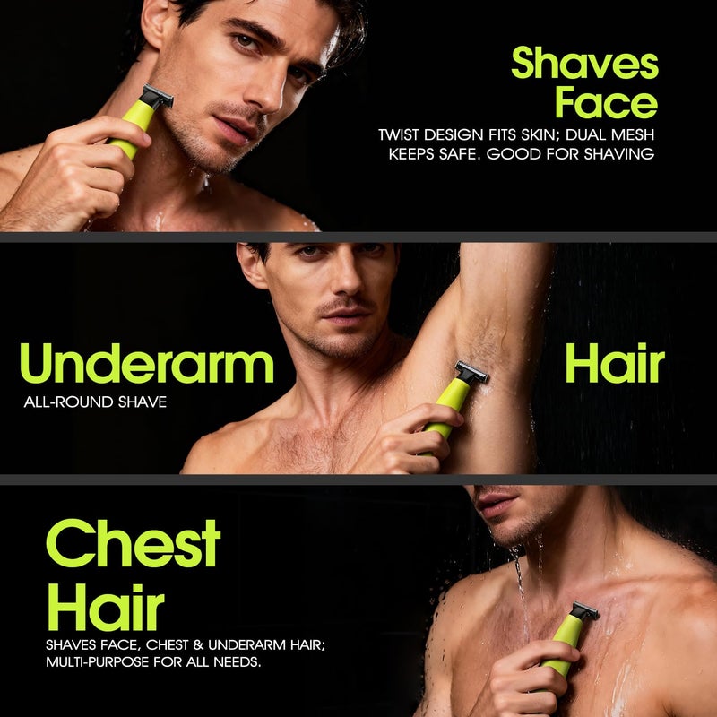 DSP Electric Beard Trimmer and Shaver, Face & Body Hair Trimmer for Men, Travel Lock, Low Noise, Electric Razor for Teen Boys, Facial Trimmer for Men, Waterproof - Image 4