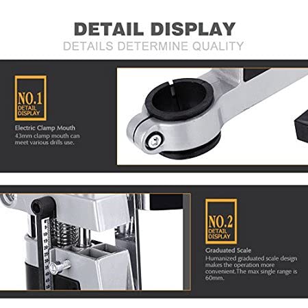 XDLB XDLB Multifunction Bench Drill Press Stand Repair Tools Clamp Support Stand Electric Drill Aluminium Base Frame Drill Holder Power Grinder Accessories for Woodwork Drill not Included  - Image 5
