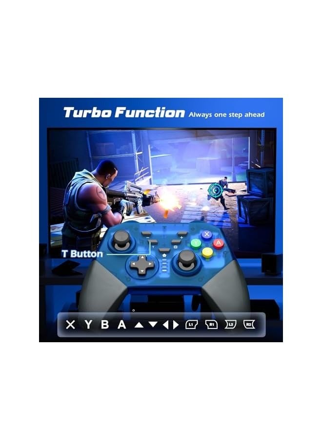 بروماس وحدة تحكم التبديل، وحدة تحكم التبديل اللاسلكية للتبديل/سويتش لايت/سويتش OLED، وحدة تحكم سويتش برو، عصا تحكم عن بعد بلوتوث تدعم محور الدوران، اهتزاز مزدوج - Image 3