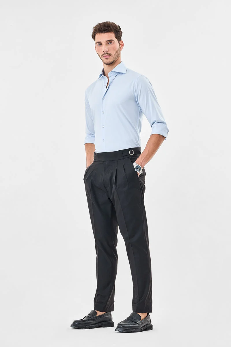 SNITCH بنطلون غوركا بقصة منتظمة وطيات