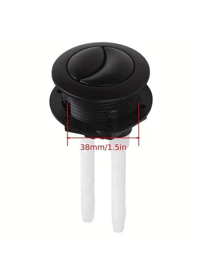 38mm Black Toilet Push Button Double Flush For Bathroom Home Hotel Durable Plastic - Image 4
