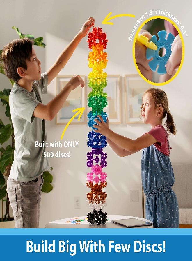 VIAHART Brain Flakes 500 Piece Interlocking Plastic Disc Set - A Creative and Educational Alternative to Building Blocks - Tested for Children's Safety - A Great Stem Toy for Both Boys and Girls - Image 4