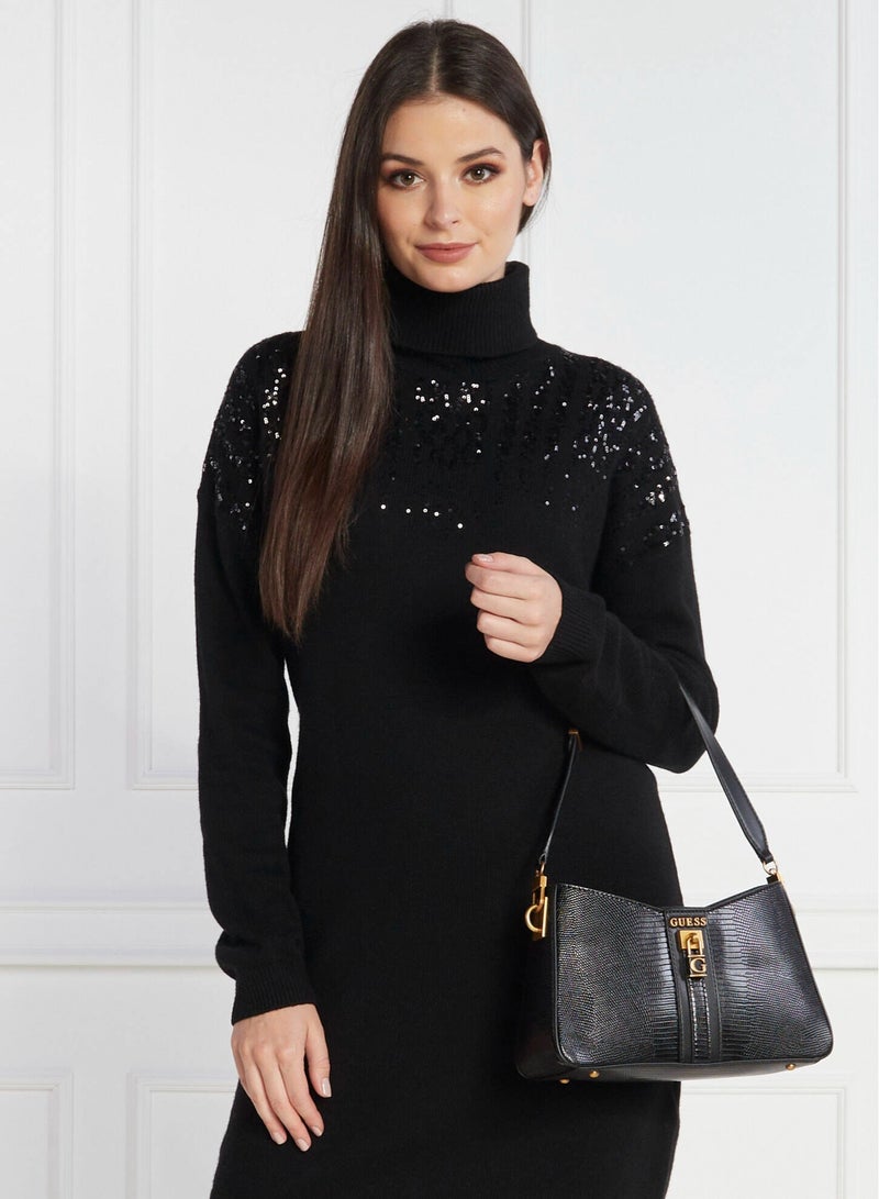 GUESS GINEVRA NUDE SHOULDER BAG - Image 2