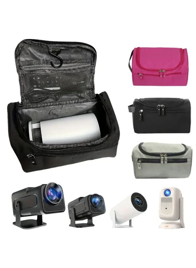 Gray Compact Projector Carrying Case Durable Storage Bag For HY300 Pro HY320 Mini - Image 4