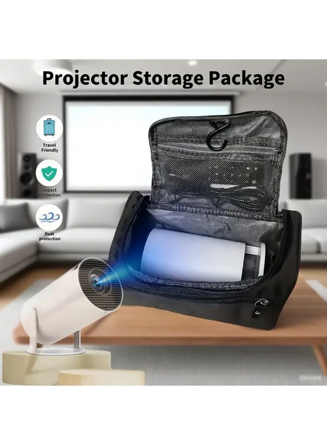 Gray Compact Projector Carrying Case Durable Storage Bag For HY300 Pro HY320 Mini - Image 2