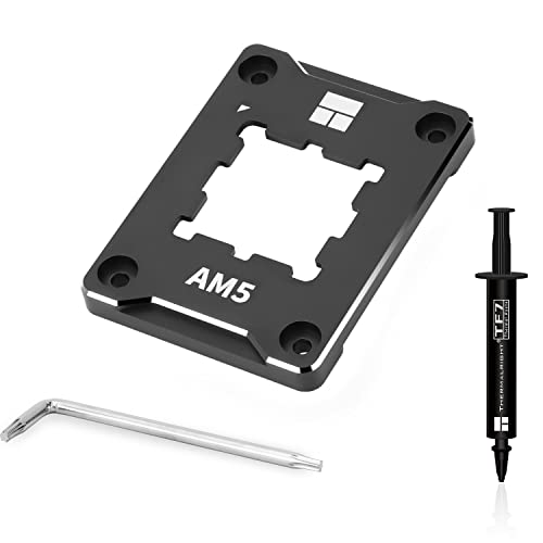 Thermalright ASF-Black AM5 CPU Holder, Corrective Anti-Bending Fixing Frame, AM5 Full-fit Fixed Non-Marking Mounter, AM5 Anti-Bending Contact Frame, CPU Cooler Standard - Image 1
