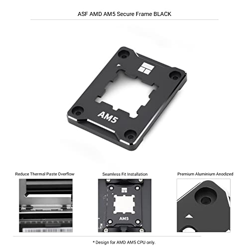 Thermalright ASF-Black AM5 CPU Holder, Corrective Anti-Bending Fixing Frame, AM5 Full-fit Fixed Non-Marking Mounter, AM5 Anti-Bending Contact Frame, CPU Cooler Standard - Image 3