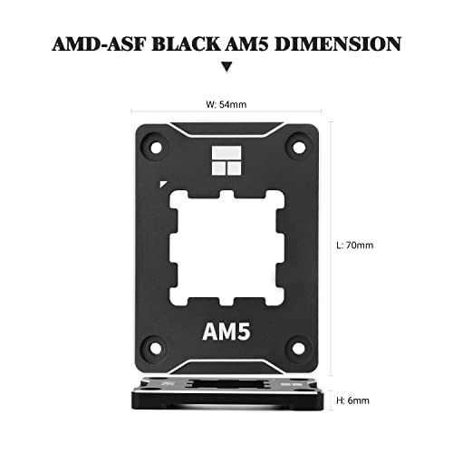 Thermalright ASF-Black AM5 CPU Holder, Corrective Anti-Bending Fixing Frame, AM5 Full-fit Fixed Non-Marking Mounter, AM5 Anti-Bending Contact Frame, CPU Cooler Standard - Image 2