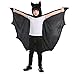 OLLULL Dress Up Costumes Cosplay Bat Cape with Hat for Kids Boys Girls Halloween Theme Party Favors Color Black 36 Years Old - Image 2