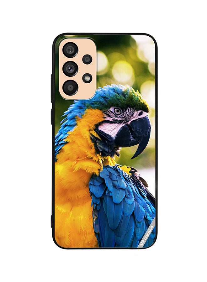 VR CREATIVE Protective Case Cover For Samsung Galaxy A23 Yellow Blue Parrot Design Multicolour - Image 1