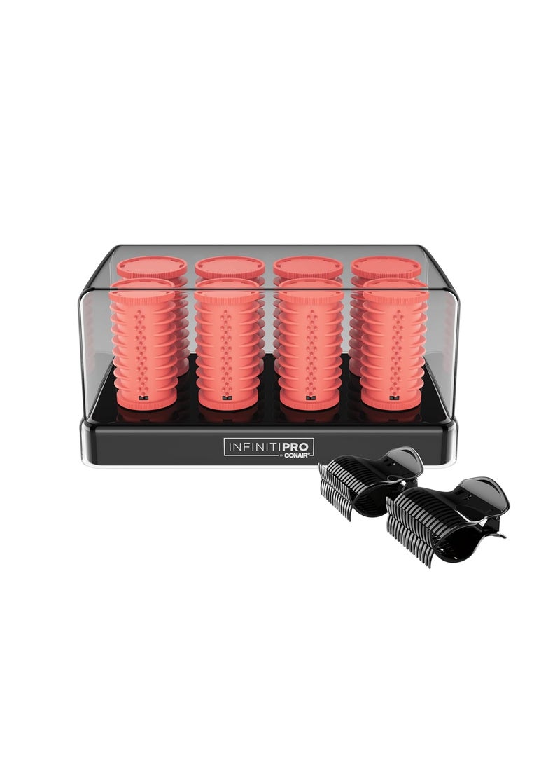 CONAIR INFINITIPRO BY CONAIR Color Changing Hot Rollers for Long Medium and All Hair  Hair Curler  Hair Roller Clips Included  1 12inch and 1 14inch Rollers 