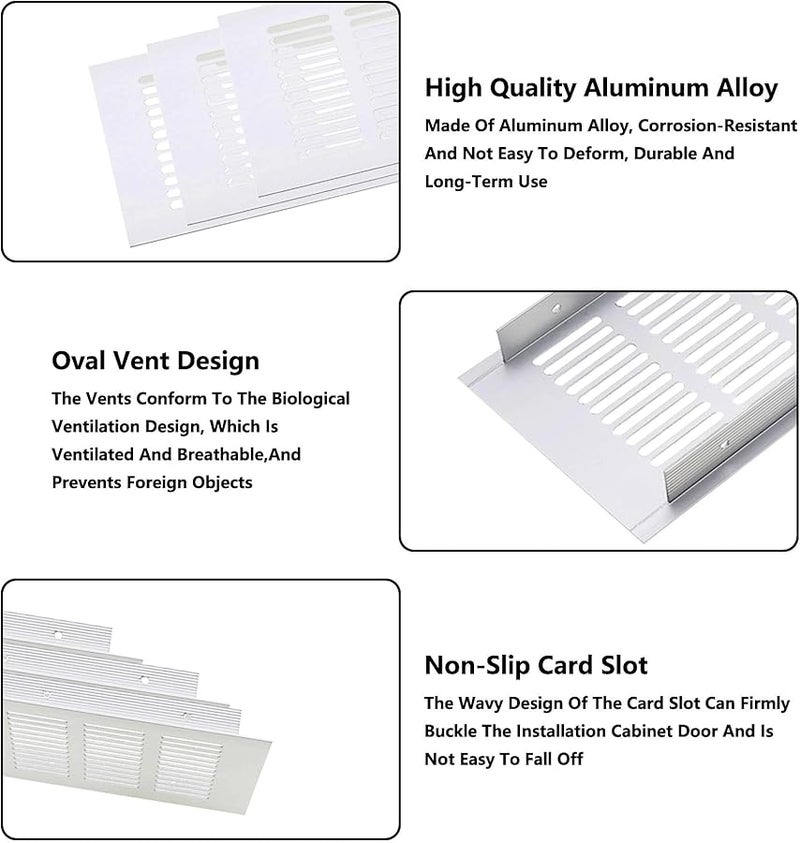 ULIFESTAR Aluminum Alloy Mesh Air Vent Cover 100x600mm For Shoe Cabinet Wardrobe Floor Exhaust - Image 4
