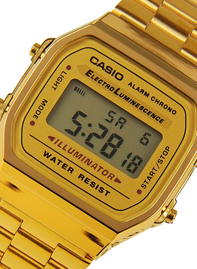 CASIO Men Renewed - Water Resistant Stainless Steel Digital Watch A168WG-9 - Image 5