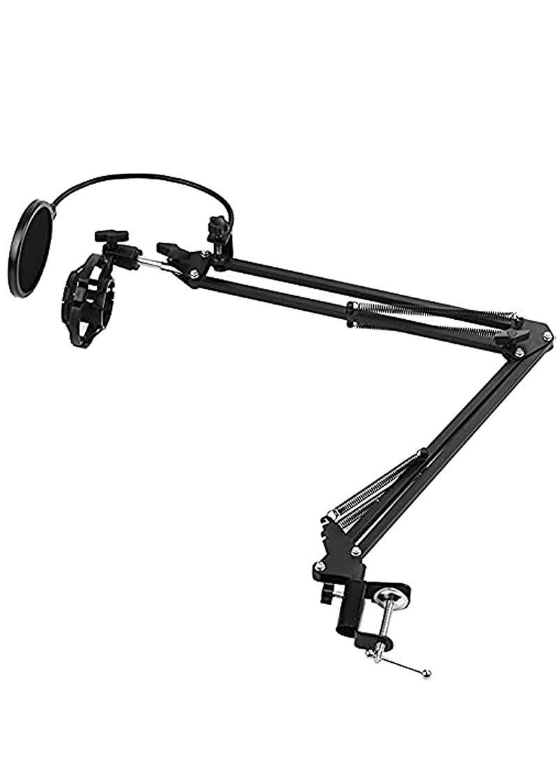 Arabest Microphone Arm Stand Arabest Broadcasting Studio Mic Suspension Scissor Boom with Mic Clip - Image 1
