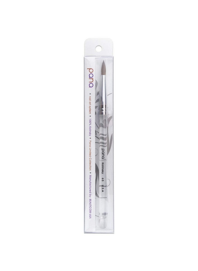 Pana Finest Kolinsky 100% Pure Kolinsky Acrylic Nail Brushes (Round Shape) (Size 6) - Image 5