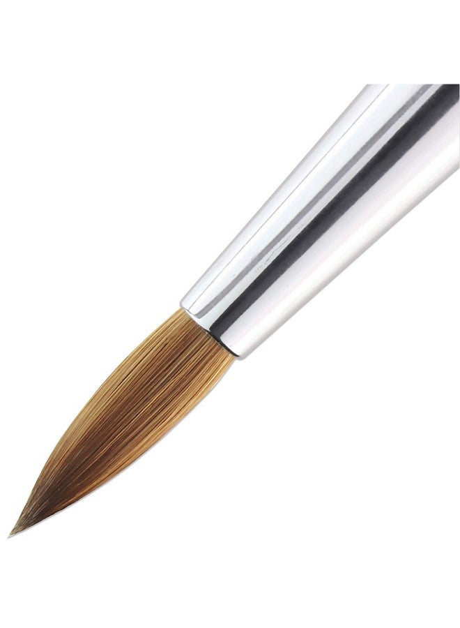 Pana Finest Kolinsky 100% Pure Kolinsky Acrylic Nail Brushes (Round Shape) (Size 6) - Image 3