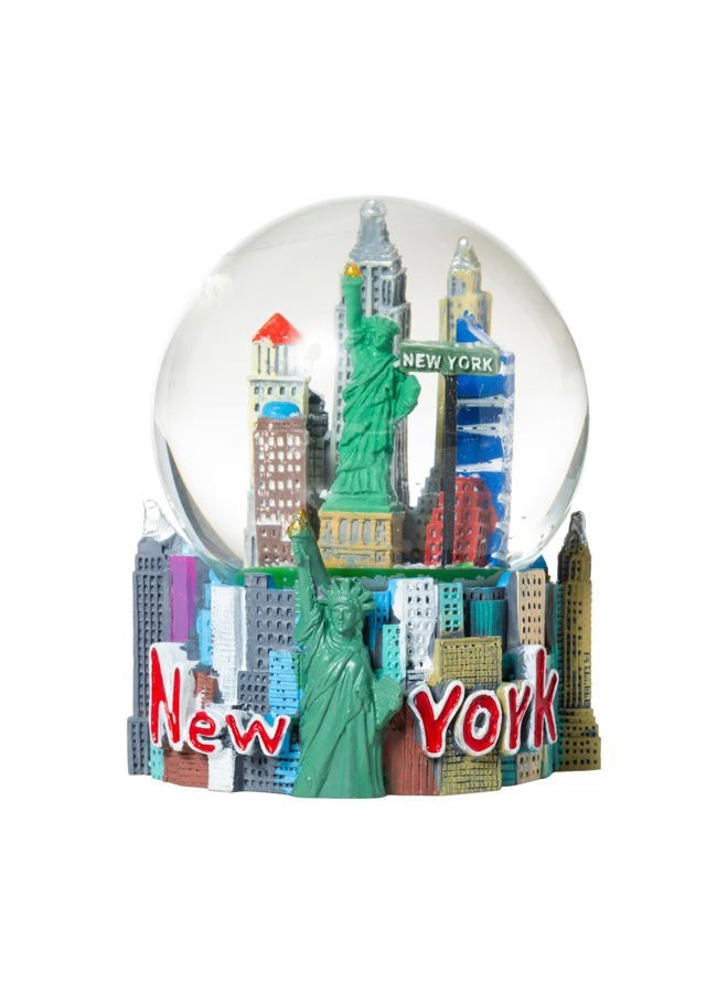 Artisan Owl New York City The Big Apple Multicolored 80mm Souvenir Water Snow Globe - Image 1